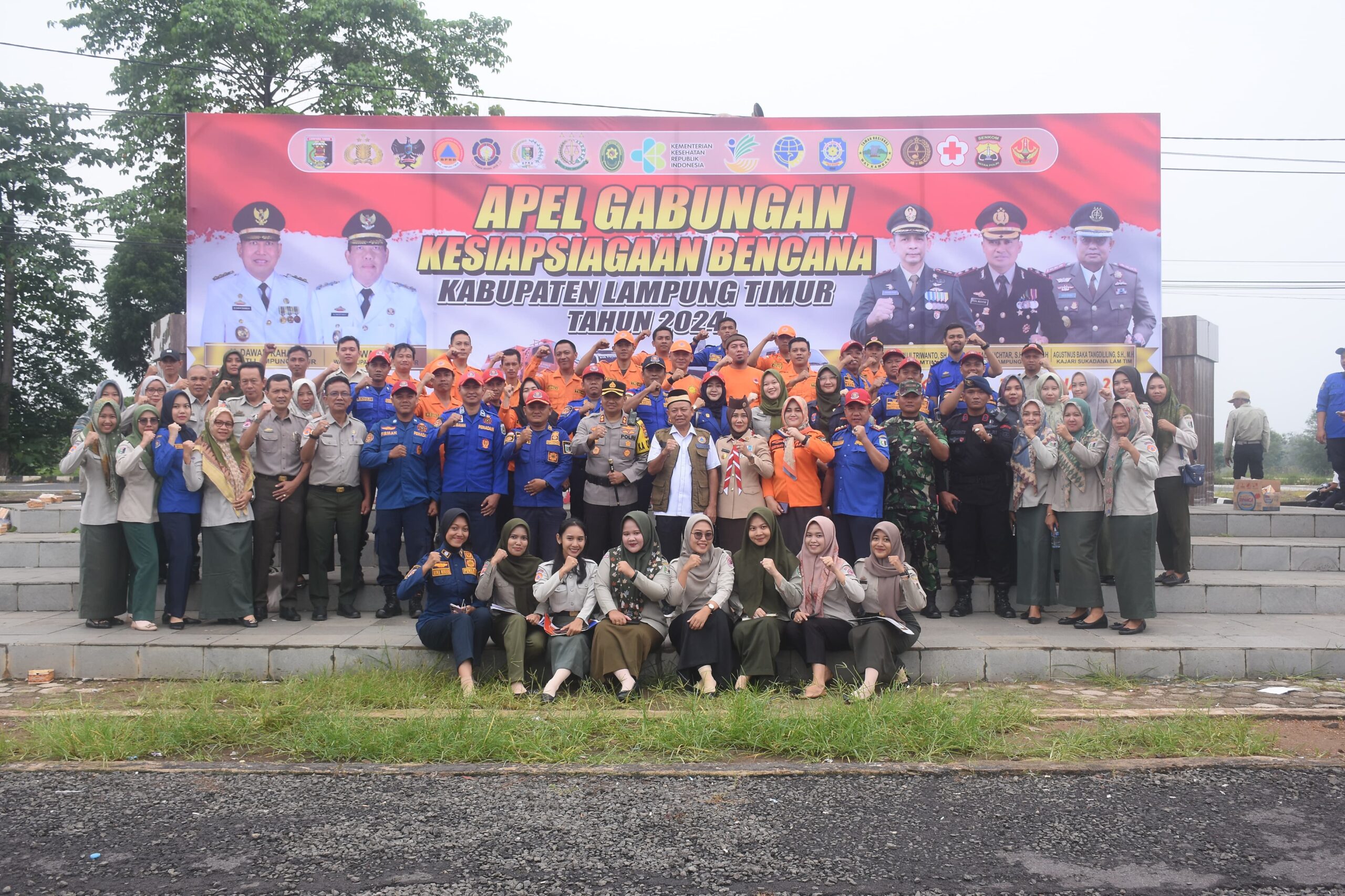 Bupati Lamtim Jadi Pembina Apel Gabungan Kesiapsiagaan Bencana Alam