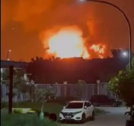 Gudang Peluru Yon Armed 7/105 GS Bekasi Meledak