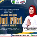 Maknai Idul Fitri 1445 H, Keluarga Besar Perumda Tirta Darma Ayu Ucapkan Mohon Maaf Lahir Batin