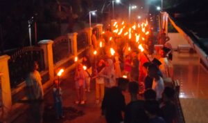 Subang Ngabarasat Adakan Pawai Obor Di Wilayah Blok Dangdeur