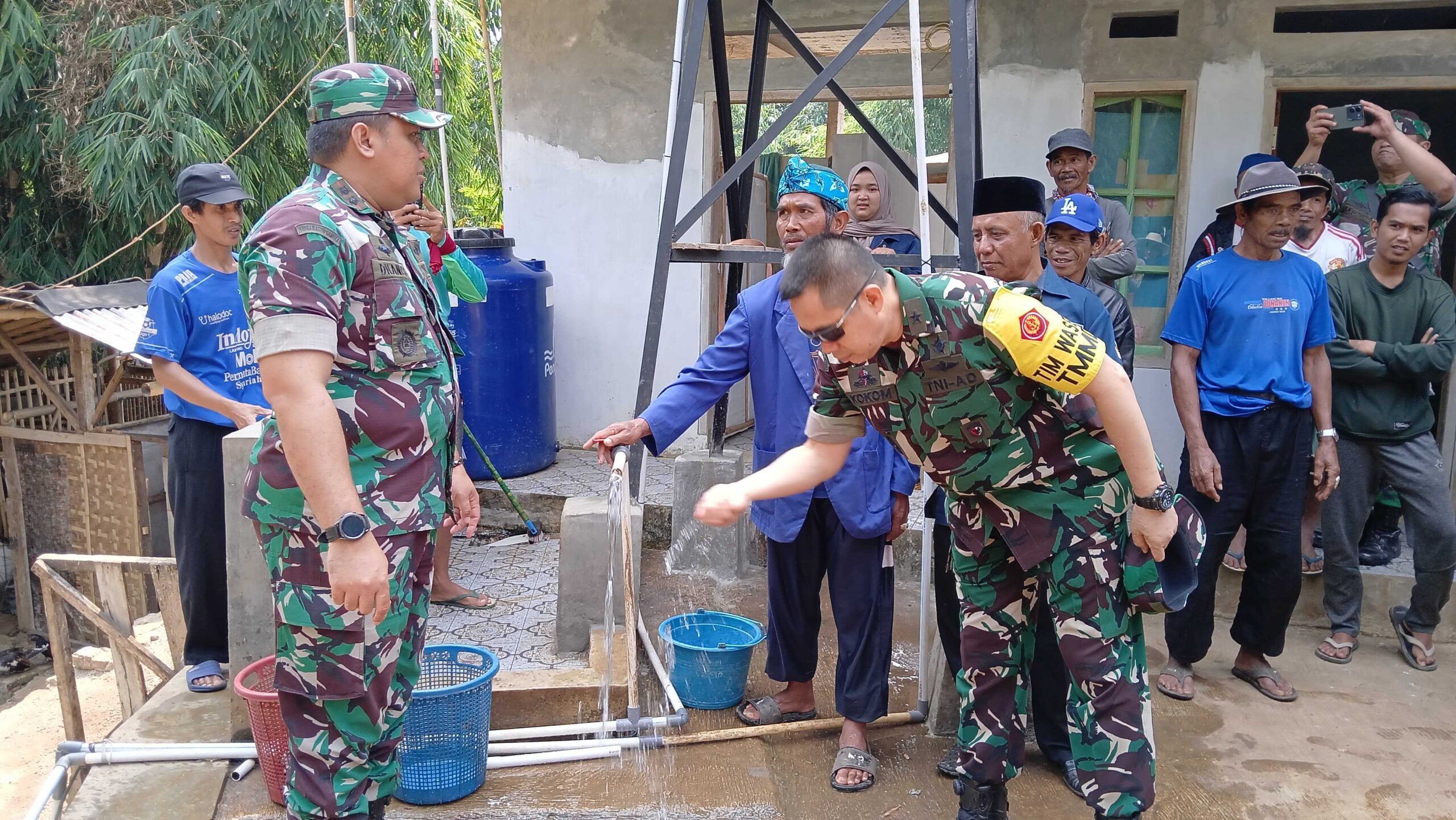 Dandim 0611/Garut Dampingi Tim Wasev Tinjau Pelaksanaan TMMD ke 1201