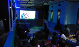 Nobar Final Persib Vs Madura United di Lokasi TMMD Ke-120
