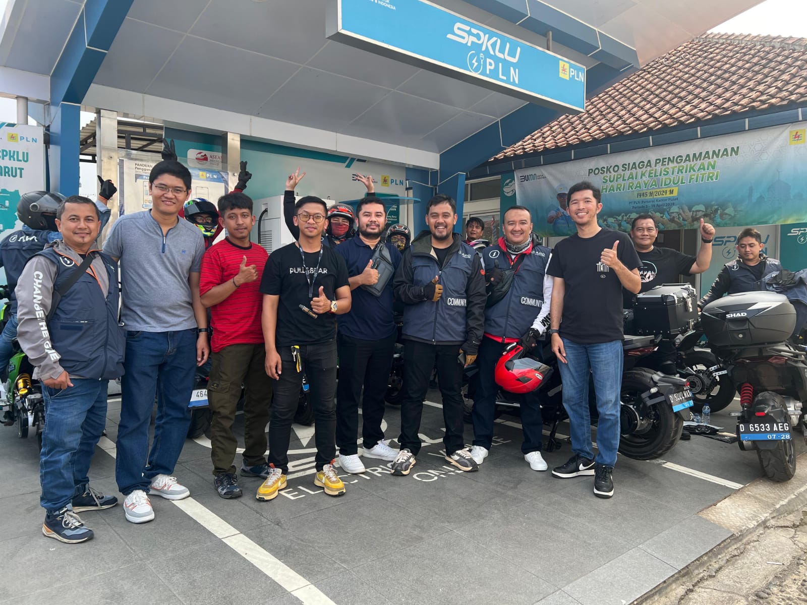 PLN UP3 Garut Hadirkan Layanan Listrik Yang Handal Pada SPKLU dan SPLU Untuk Alva Rider Community, EV Riding Jakarta-Pangandaran