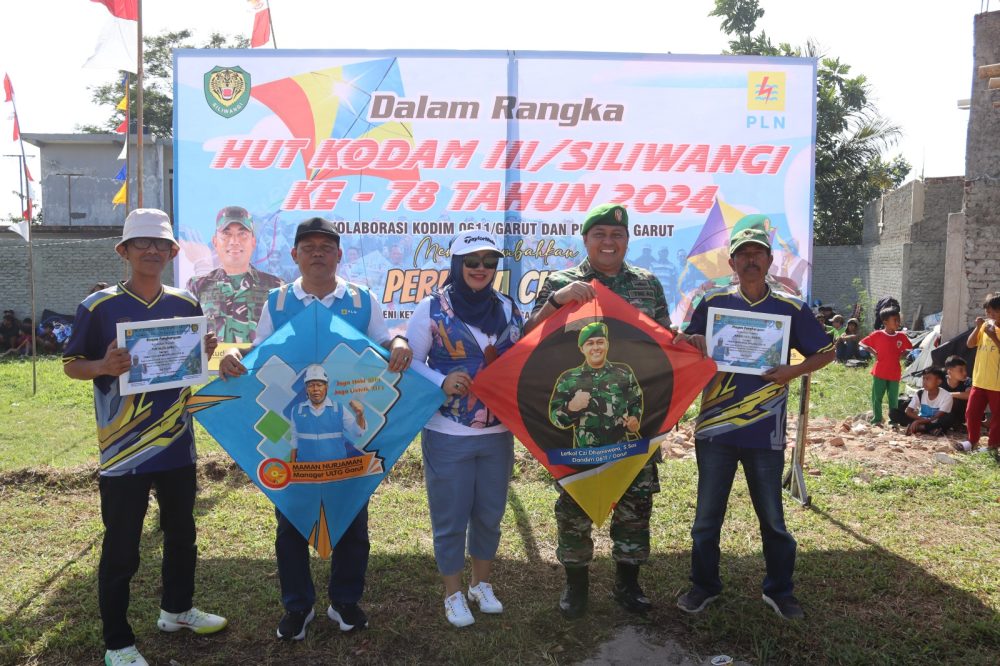 Kodim 0611Garut dan PLN ULTG Garut Bersinergi dalam Menyelenggarakan Turnamen Layang-layang