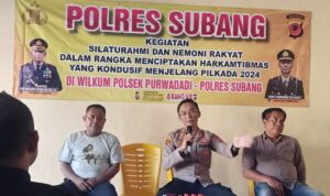 Polres Subang Giat Silaturahmi dan Nemoni Rakyat di Wilayah Hukum Polsek Purwadadi