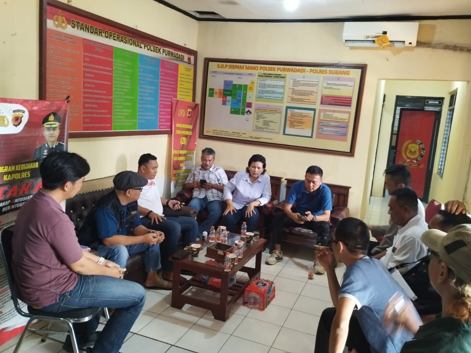 Presidium Purwadadi Bersama Forkopimcam Purwadadi, dan Pihak Perusahaan di Purwadadi Gelar Rapat Koordinasi