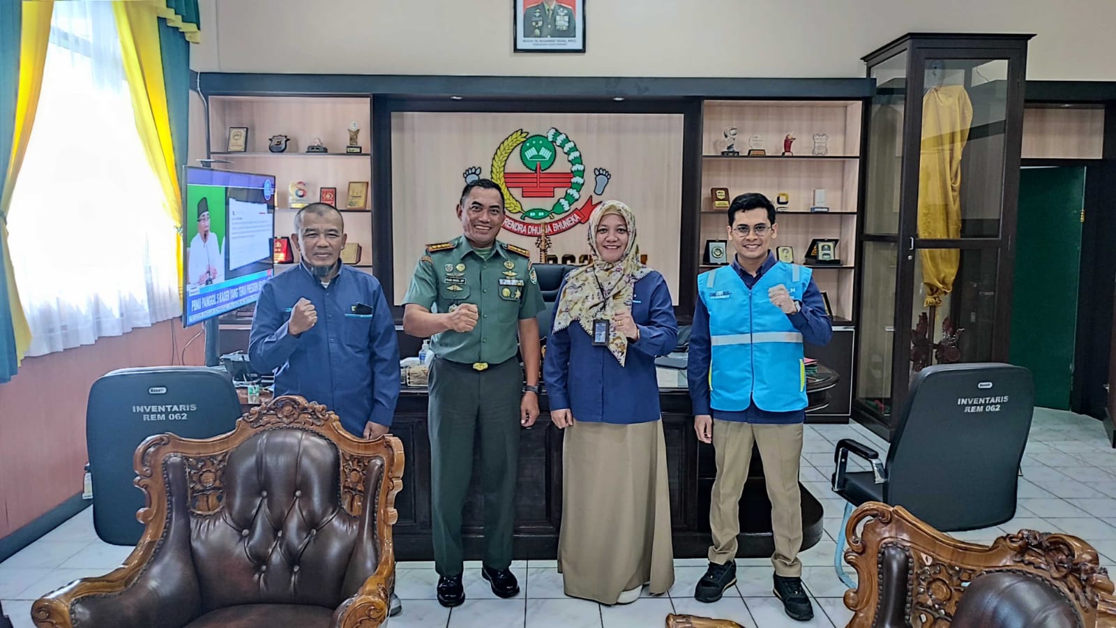 Tingkatkan Sinergi dan Kolaborasi Dalam Menyambut HUT RI, PLN UP3 Garut Lakukan Kunjungan Kerja ke Markas Komando Resor Militer 062/Tarumanagara