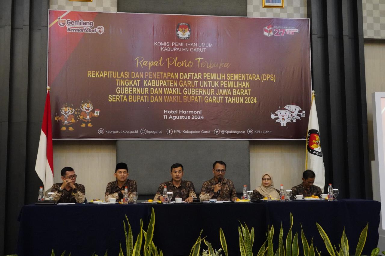 KPU Garut Tetapkan DPS Pilkada 2024, Jumlah Pemilih Meningkat 6 Ribu
