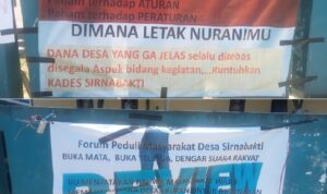 Forum Peduli Masyarakat Sirnabakti Tuntut Kades Sirnabakti Mundur Dari Jabatannya