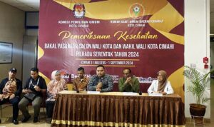 RSUD Cibabat Gandeng BNN Periksa Kesehatan Paslon Wali Kota dan Wakil Wali Kota Cimahi