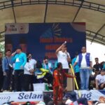 Relawan Pendukung H Rachmad Hidayat & H Rustam Effendi Gelar Pestival Dangdut & Senam Sehat