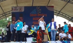 Relawan Pendukung H Rachmad Hidayat & H Rustam Effendi Gelar Pestival Dangdut & Senam Sehat