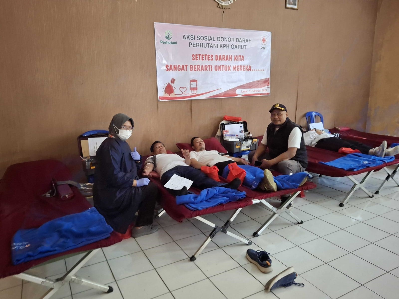 Perhutani Garut Gandeng PMI Gelar Aksi Donor Darah