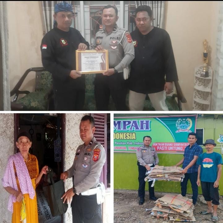 FMP Jabar Berikan Piagam Penghargaan Kepada AIPDA Daryani, SH Satlantas Polres Indramayu