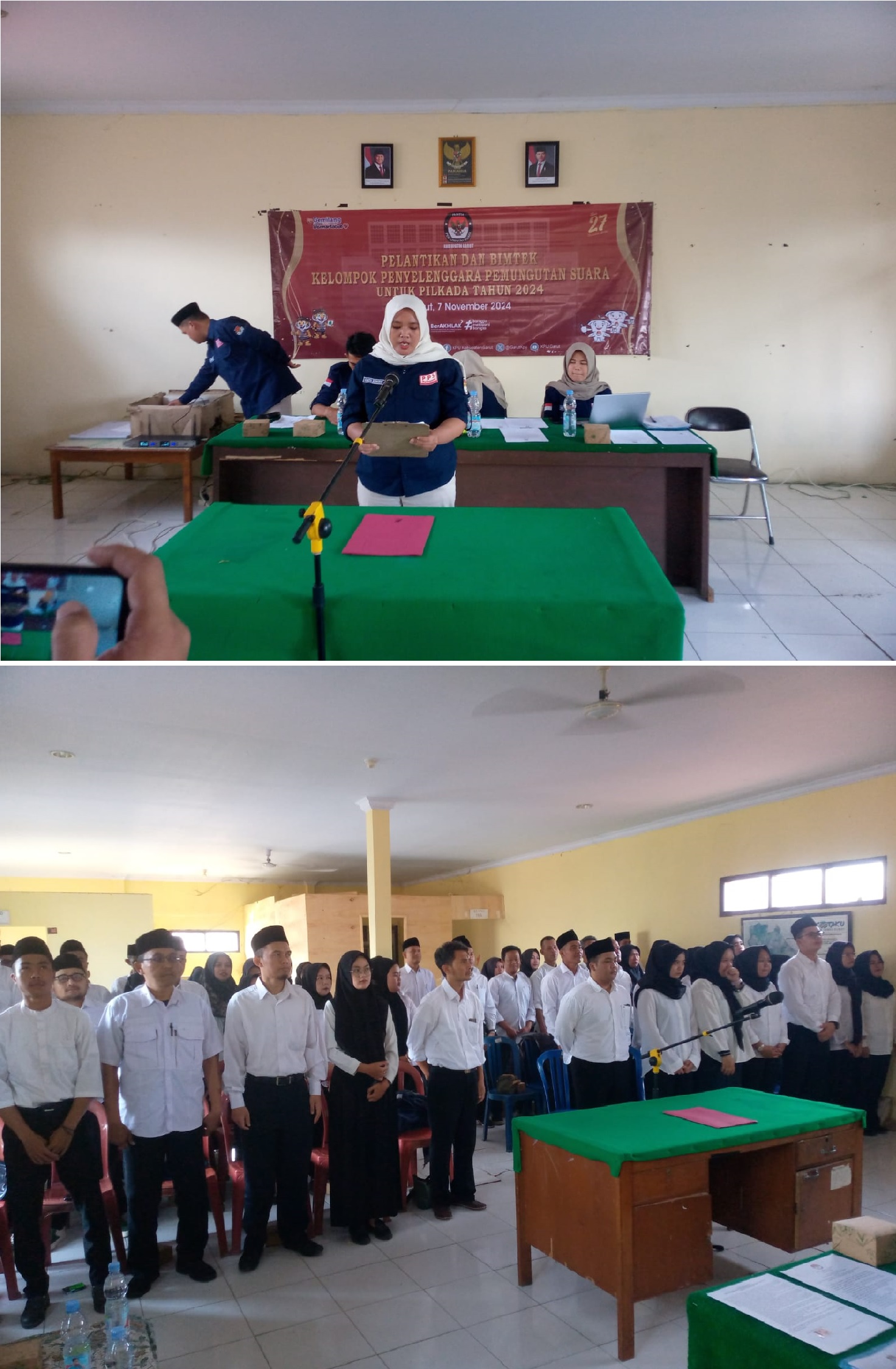 PPS Wanaraja Lantik 56 KPPS dan Laksanakan Bimtek