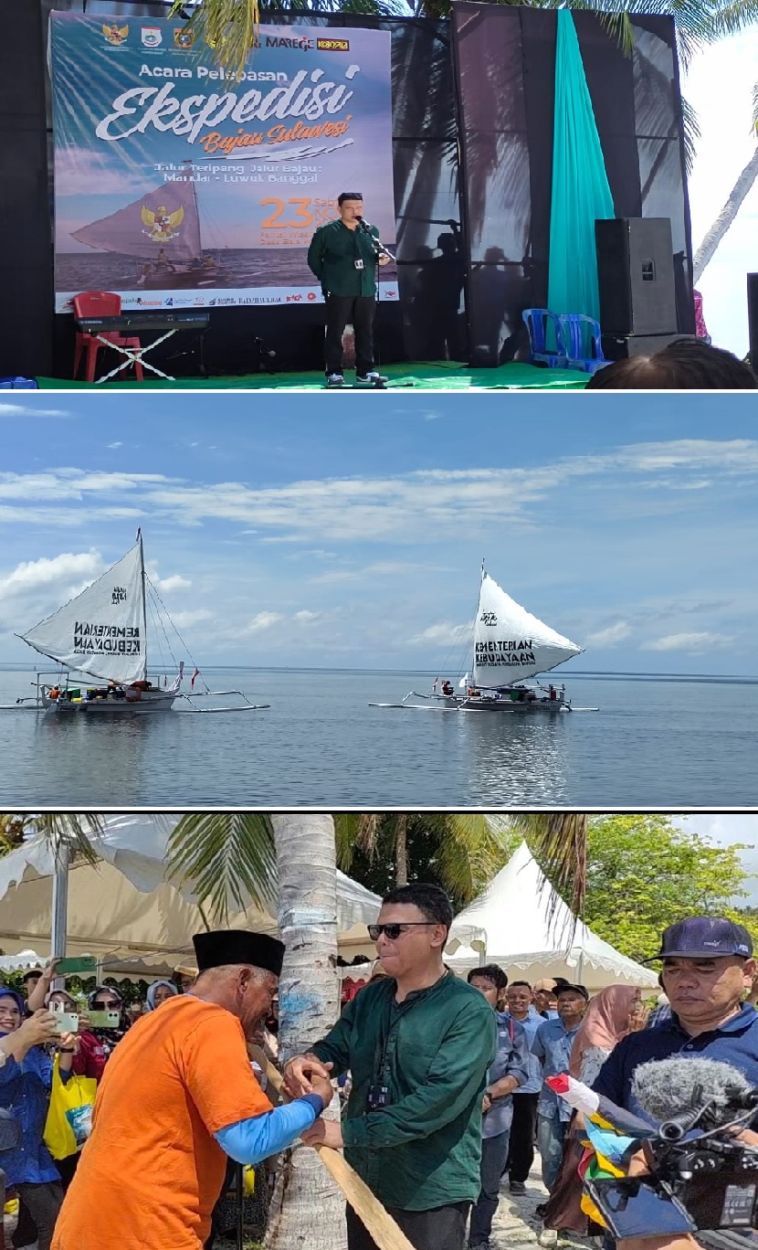 Pelepasan Dua Perahu Sandeq Dalam Ekspedisi Bajau Sulawesi