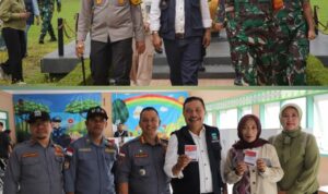 Pj. Bupati Dampingi Pangdam III/Siliwangi dan Kapolda Jabar Pantau Pemungutan Suara di Garut