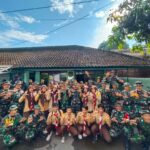 Danramil 1110/Banyuresmi Kodim 0611/Garut Bersama Siswa Diktukpasus TNI AD TA 2024 Laksanakan Karya Bhakti Bersihkan Saluran Irigasi