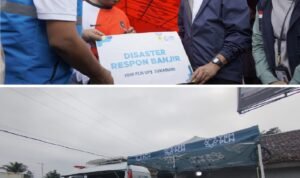 PLN Salurkan Bantuan Untuk Korban Banjir di Sukabumi