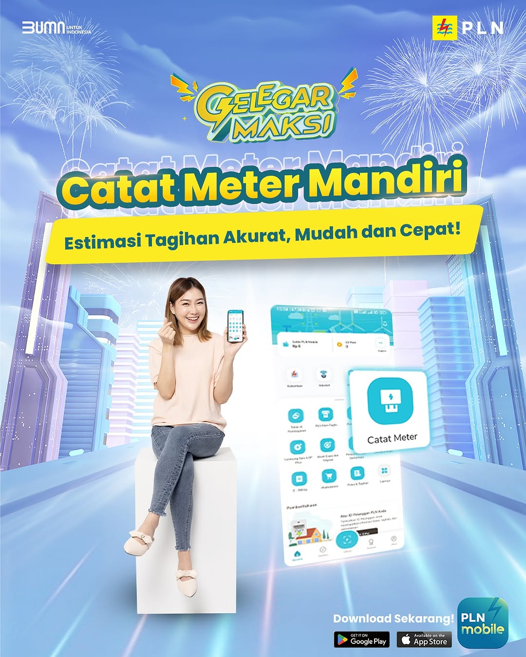 PLN UP3 Garut Dorong Penggunaan Layanan Catat Meter di Aplikasi PLN Mobile untuk Pantau Penggunaan Listrik Selama Nataru