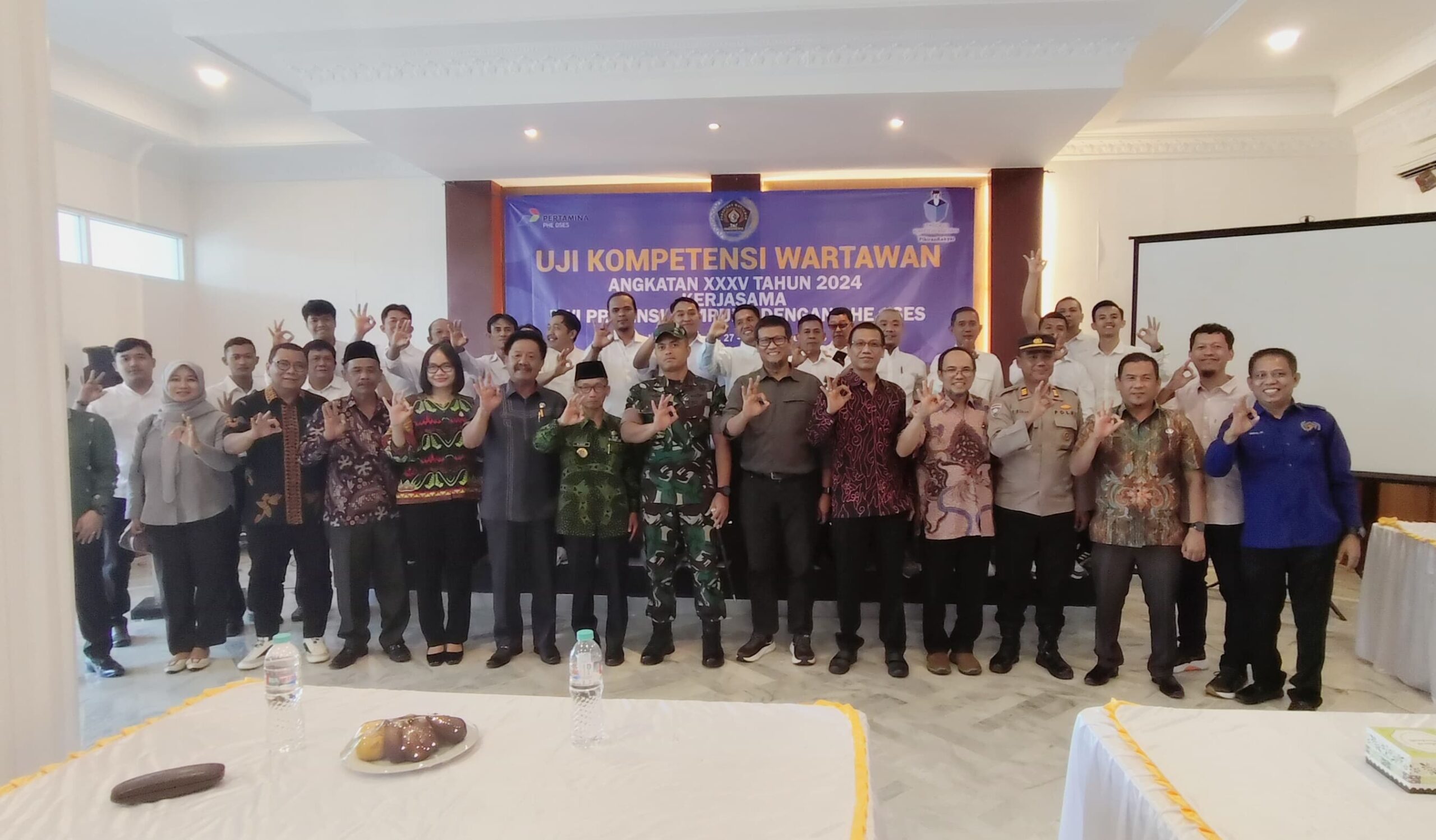 PWI Lampung dan PHE OSES Gelar Uji Kompetensi Wartawan Angkatan ke-35 di Lampung Timur