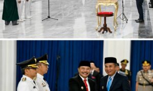 Pj. Gubernur Jabar Lantik Pj Wali Kota Cimahi dan Pj Bupati Subang Serta Penyerahan SK Perpanjangan Masa Jabatan Pj Bupati Garut