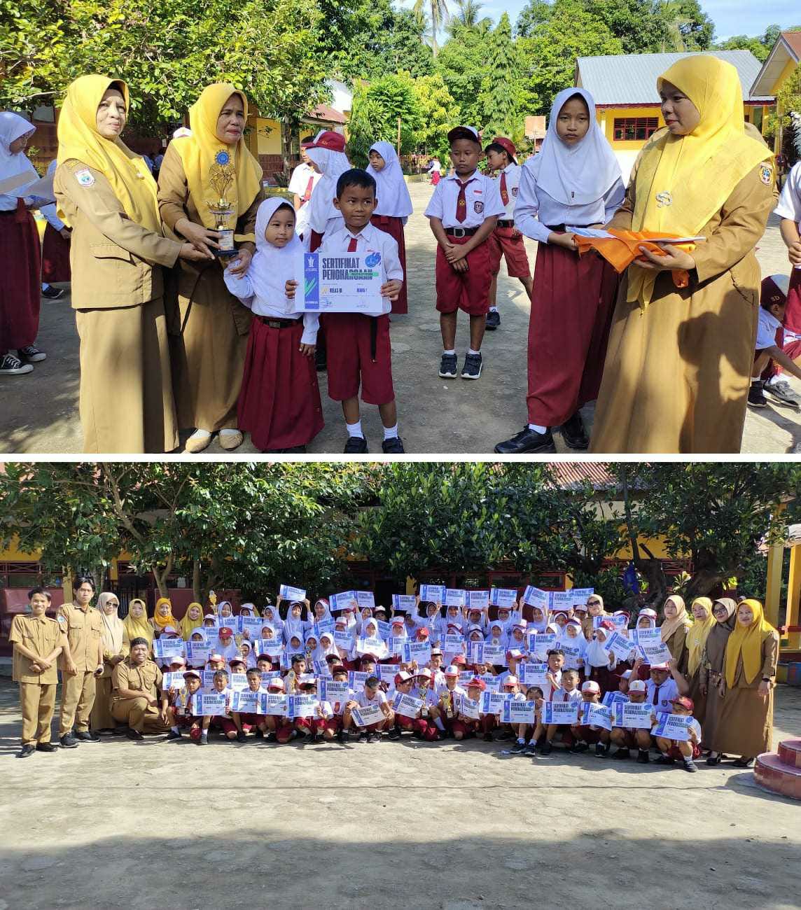 Sebanyak 78 Murid SDN 024 Pelitakan Terima Penghargaan Porseni