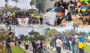 Giat Rutin Ramadhan, Konfederasi Pelajar & Mahasiswa Brigez Subang Berbagi Takjil Gratis