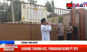 Karang Taruna Kec. Pabuaran Demo PT SPS Tuntut Dana CSR Untuk Bangun Jalan