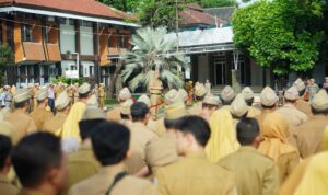 Bupati Garut Pimpin Apel Gabungan, Tegaskan Komitmen Wujudkan “Garut Hebat"