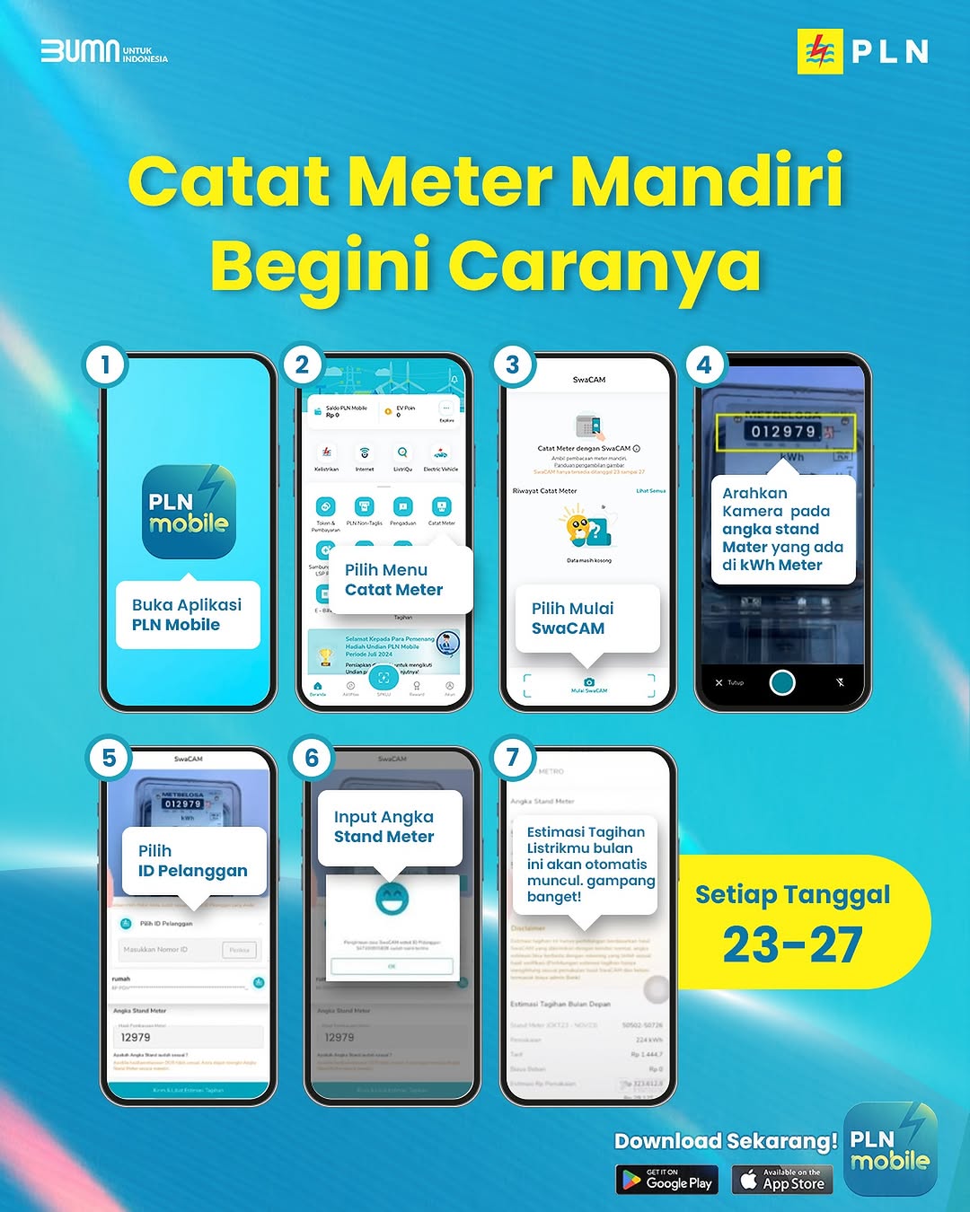 Tarif Listrik Tidak Naik, PLN Garut Dorong Masyarakat Gunakan Fitur Catat Meter di Aplikasi PLN Mobile Untuk Pantau Penggunaan Listrik