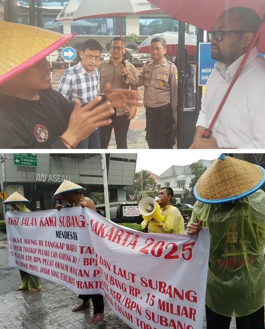 Aksi Jalan Kaki Subang-Jakarta, Desak Menteri ATR/BPN Pecat Oknum Pejabat Subang dan Kanwil Prov Terlibat Mafia Tanah