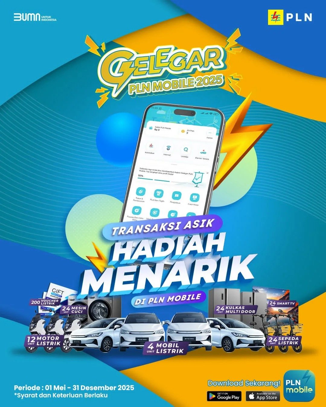 PLN Garut Ajak Masyarakat Pakai PLN Mobile, Raih Hadiah Menarik dari Program Loyalti Gelegar PLN Mobile 2025!