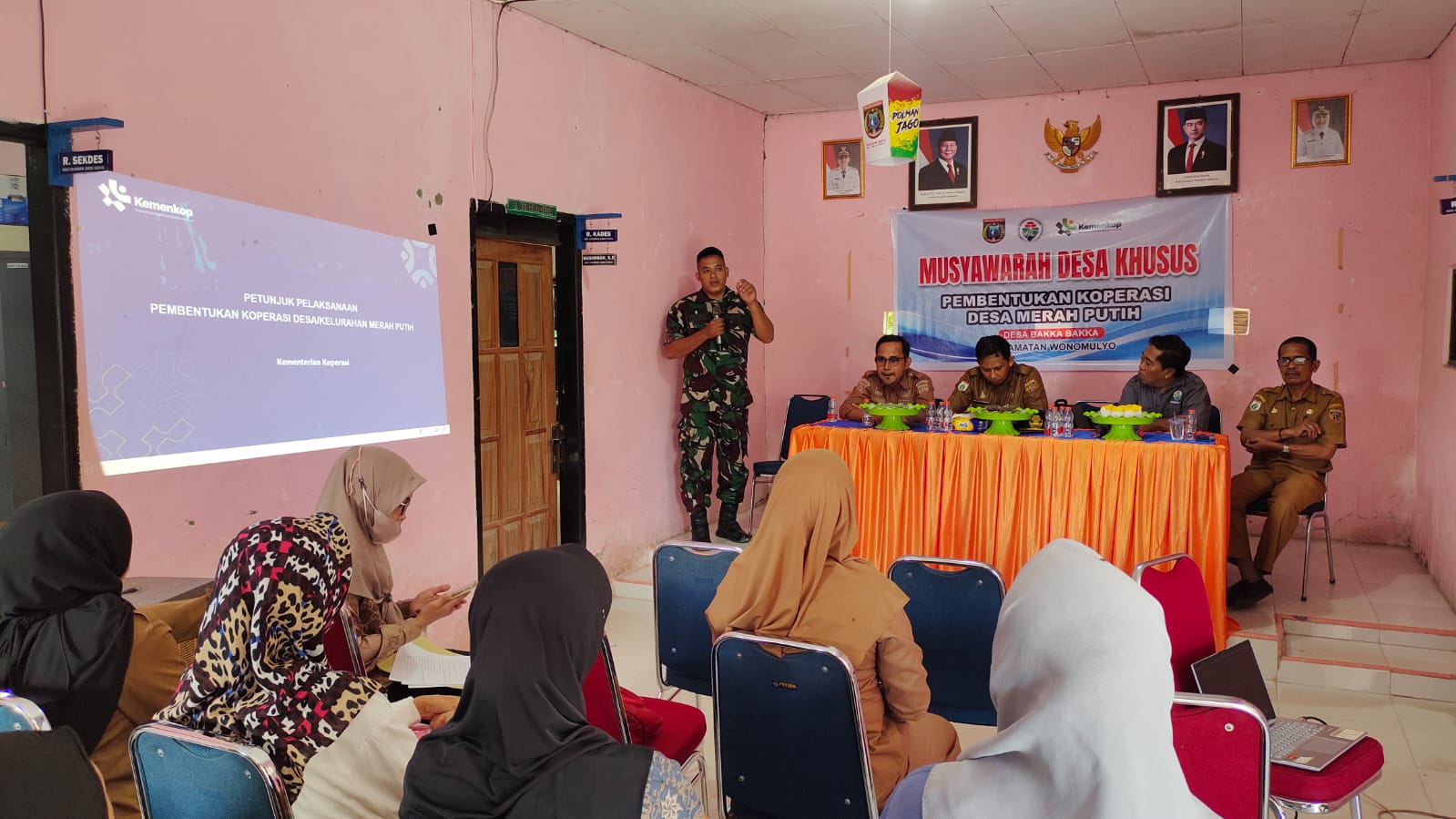 Pemdes Bakka-Bakka Gelar Musyawarah Pembentukan Pengurus Koperasi Desa Merah Putih