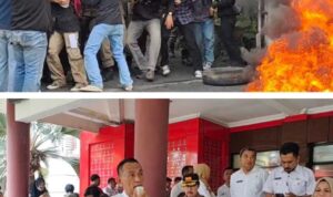 JOL Gelar Aksi Unras Kritisi 100 Hari Kepemimpinan Bupati Polman