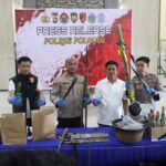 Kapolres Polman Gelar Press Release Terkait Kericuhan Saat Eksekusi Lahan dan Rumah di Dusun Palluddai Desa Katumbangan